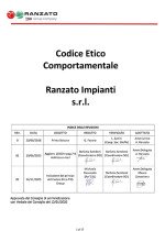 Ranzato Codice Etico Comportamentale